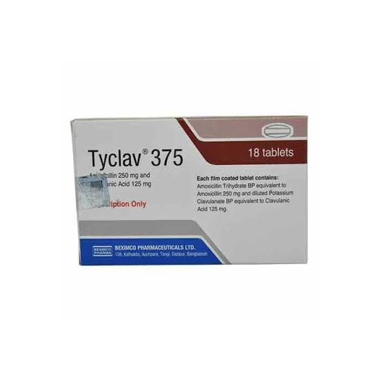 Picture of Tyclav  375 Tablet